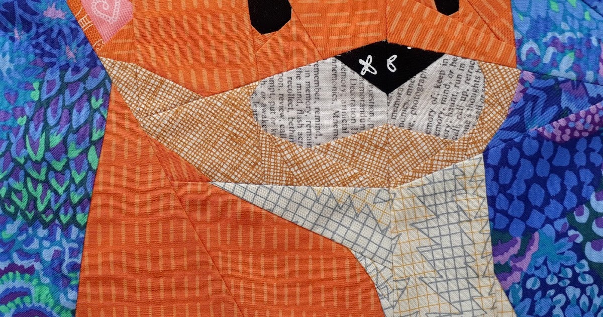 The Tartankiwi Woodland Quiltalong2 Block 2 Otterly Adorable