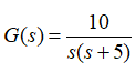transfer function of a plant