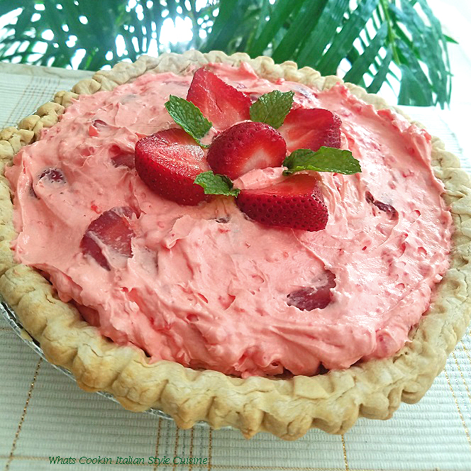 Strawberries & Cream Pie  