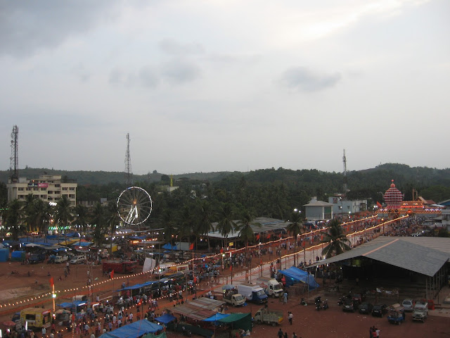 Bird's View of Puttur Mahalingeshwara Temple Festival Ground