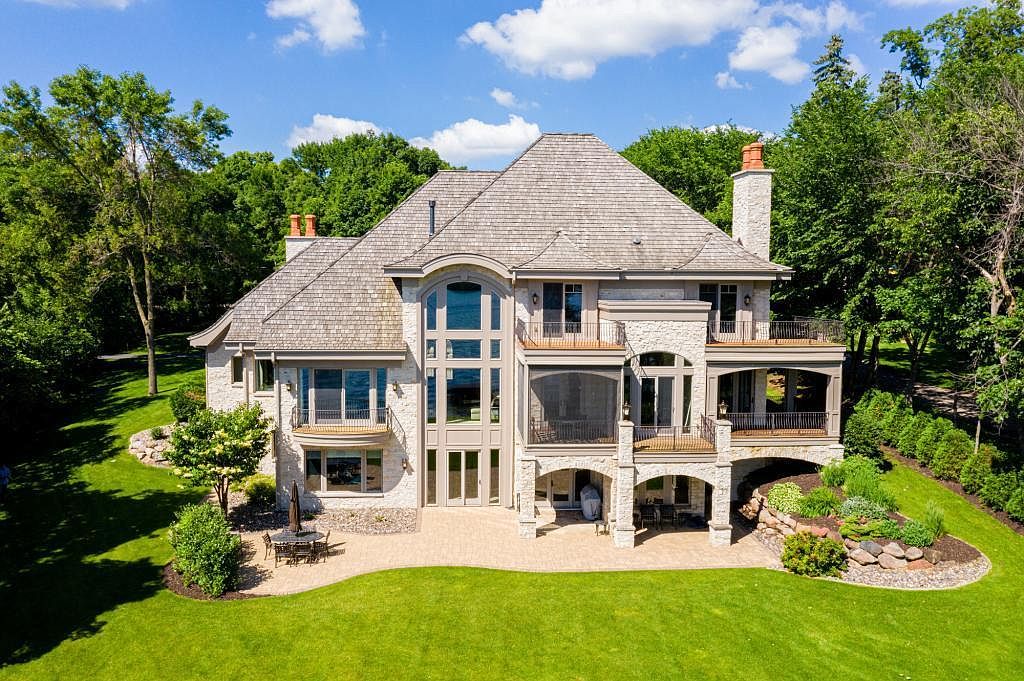 9,000 Square Foot Lakefront Stone Mansion In Orono, MN THE AMERICAN