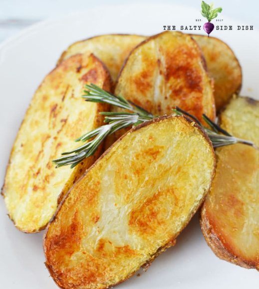 Oven Roasted Large Melting Potatoes #potatoes #roasted #vegetarian #food #easy