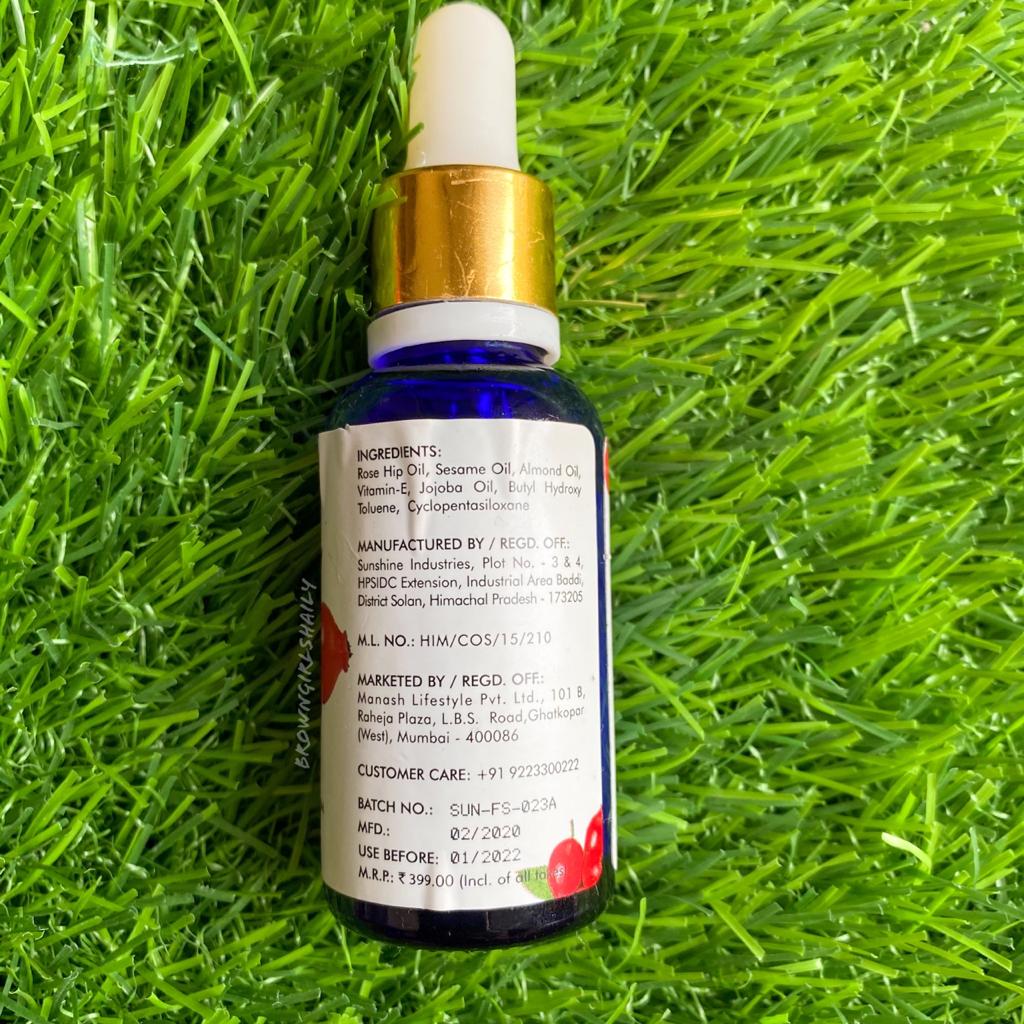rosehip radiant glow face serum