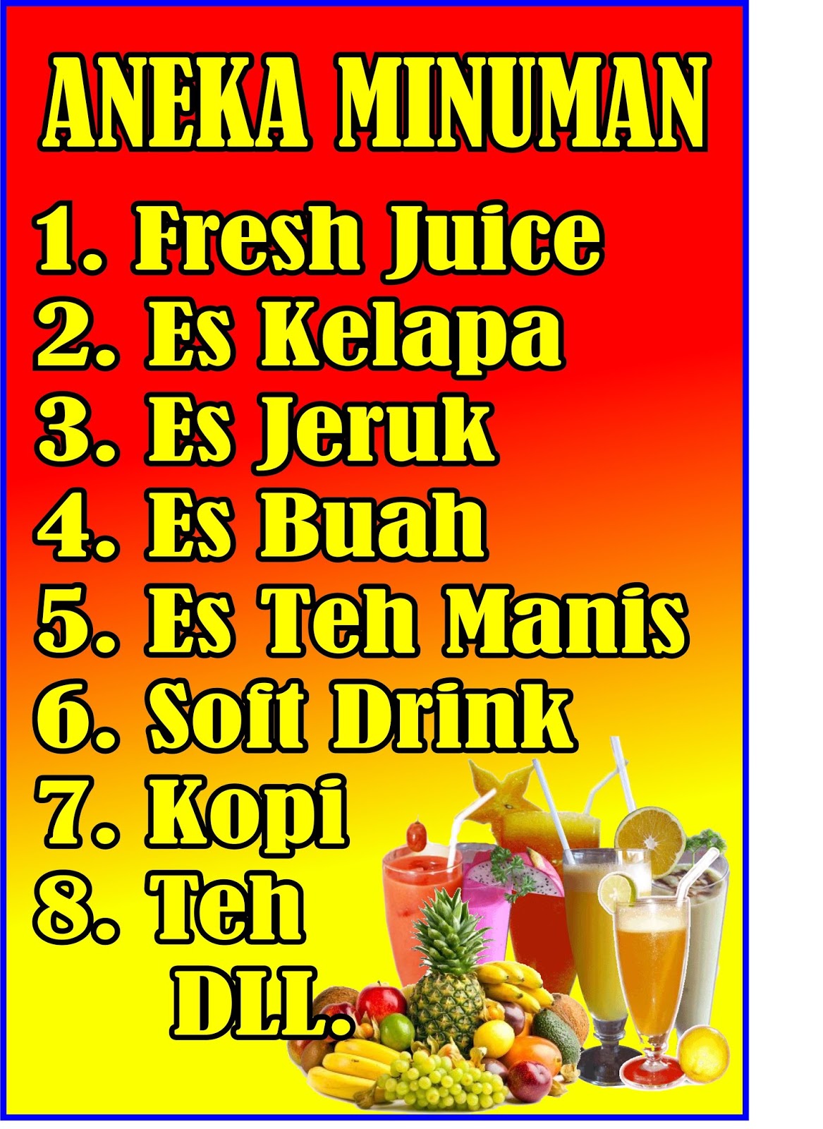 Contoh Spanduk Minuman gambar spanduk