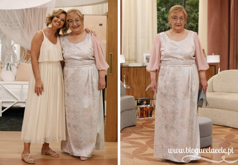 A mãe da noiva no programa da Cristina Ferreira o programa da cristina + cristina ferrira + mãe da noiva + roupa para casamento + pedro e telma + blogue português de casal + ela e ele + ele e ela + incroyable atelier + manu bela atelier + sic