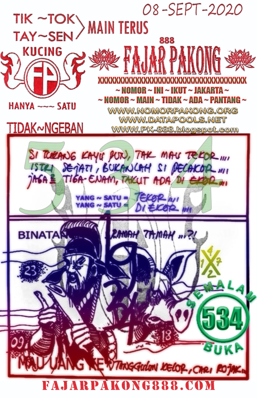 syair hk fajar pakong