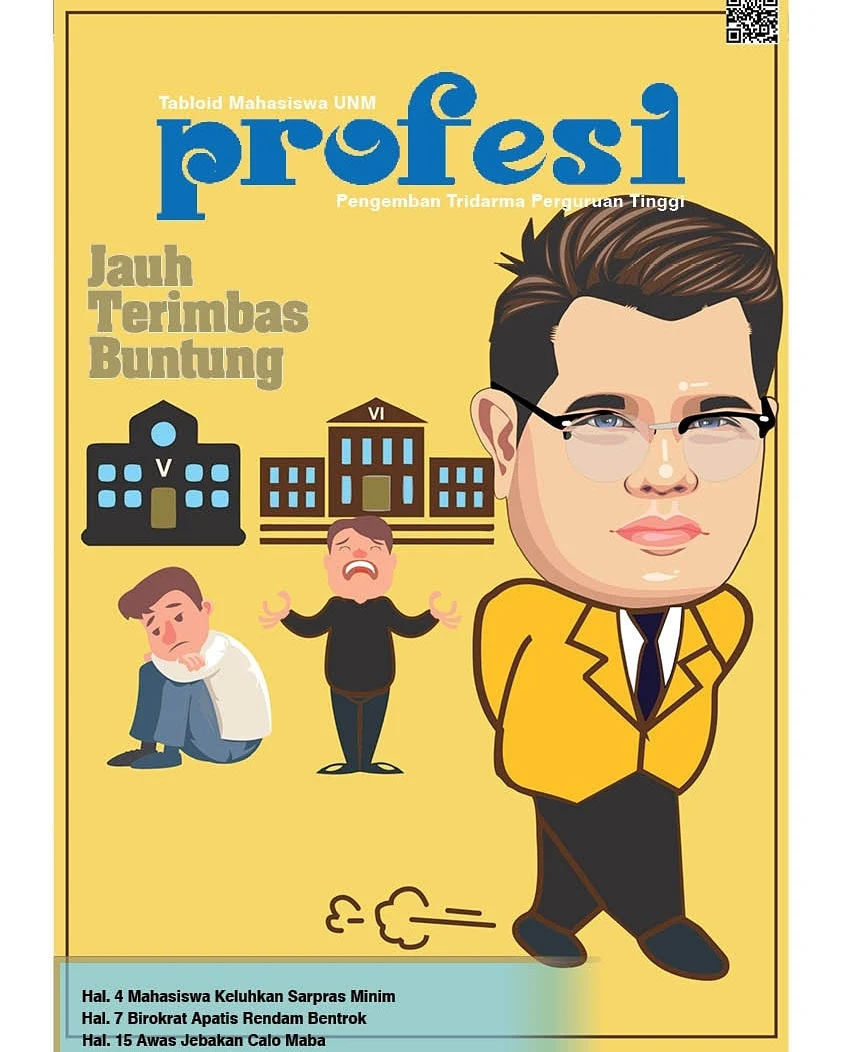 Sampul Tabloid Profesi UNM.