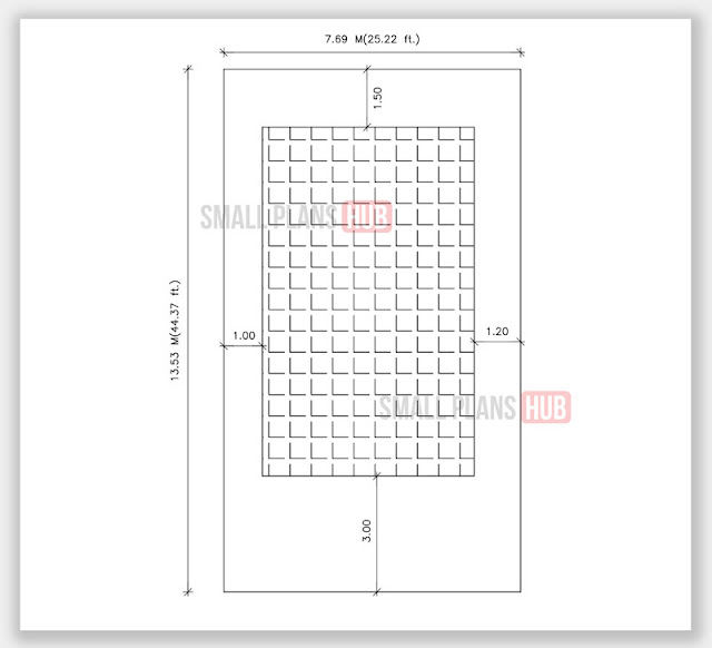 533 Sq.ft. 2 Bedroom Single Floor Plan and Site Plan