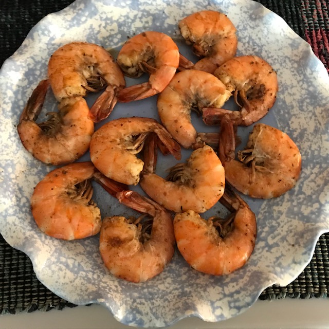 Mystery Lovers Kitchen Shrimp Chesapeake #Recipe by Maya Corrigan