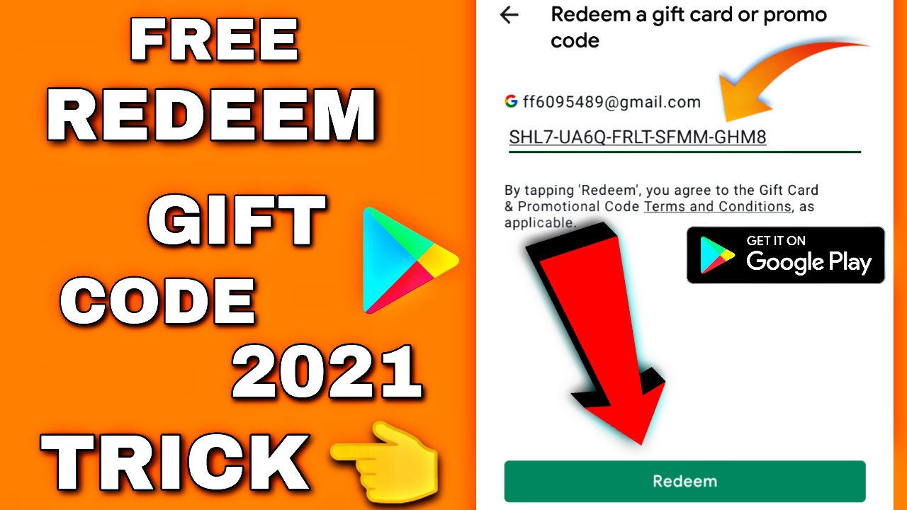 Free Redeem Code for Play Store New Trick 2021