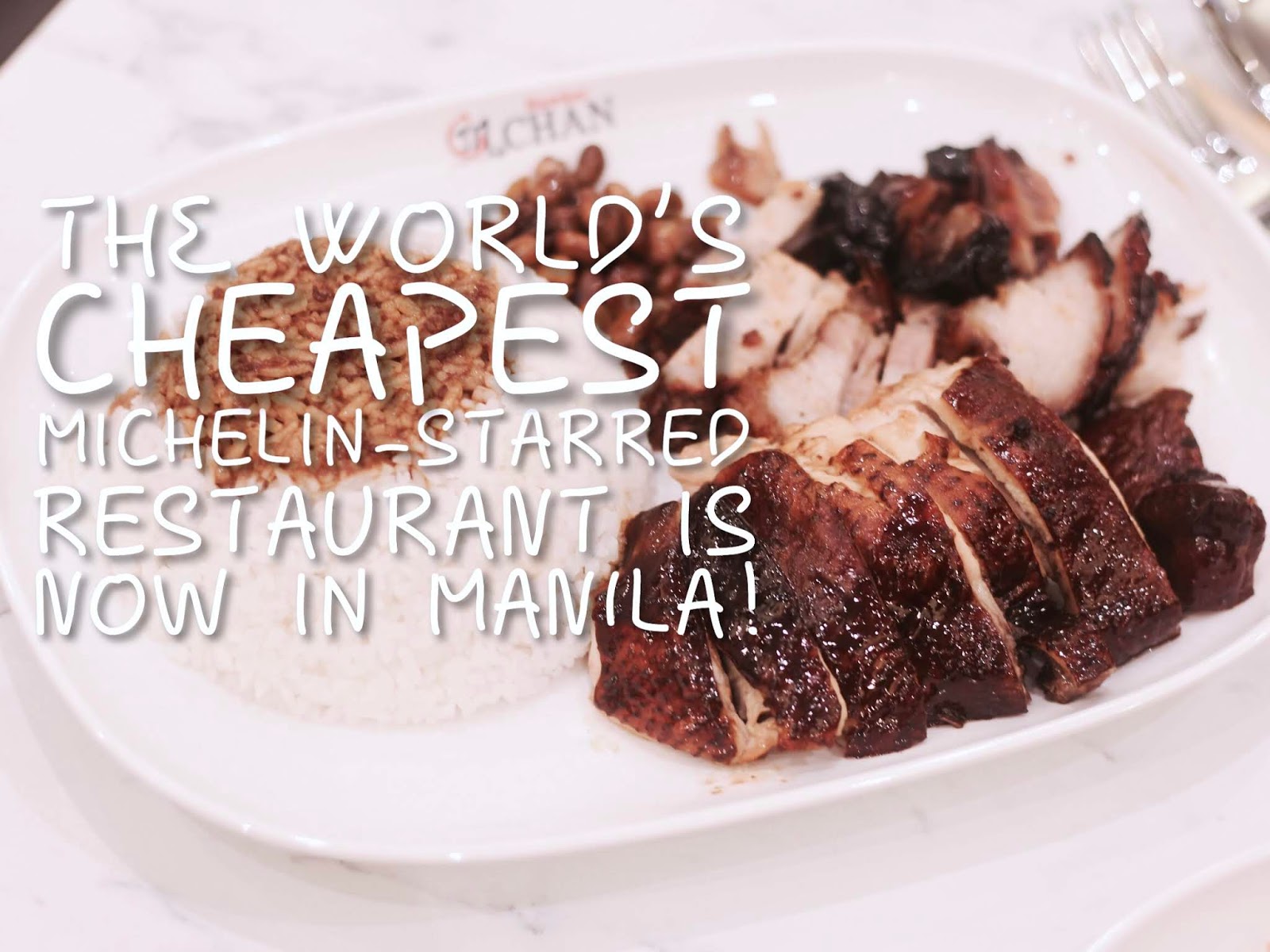 The World's Cheapest MichelinStarred Restaurant is Now in Manila