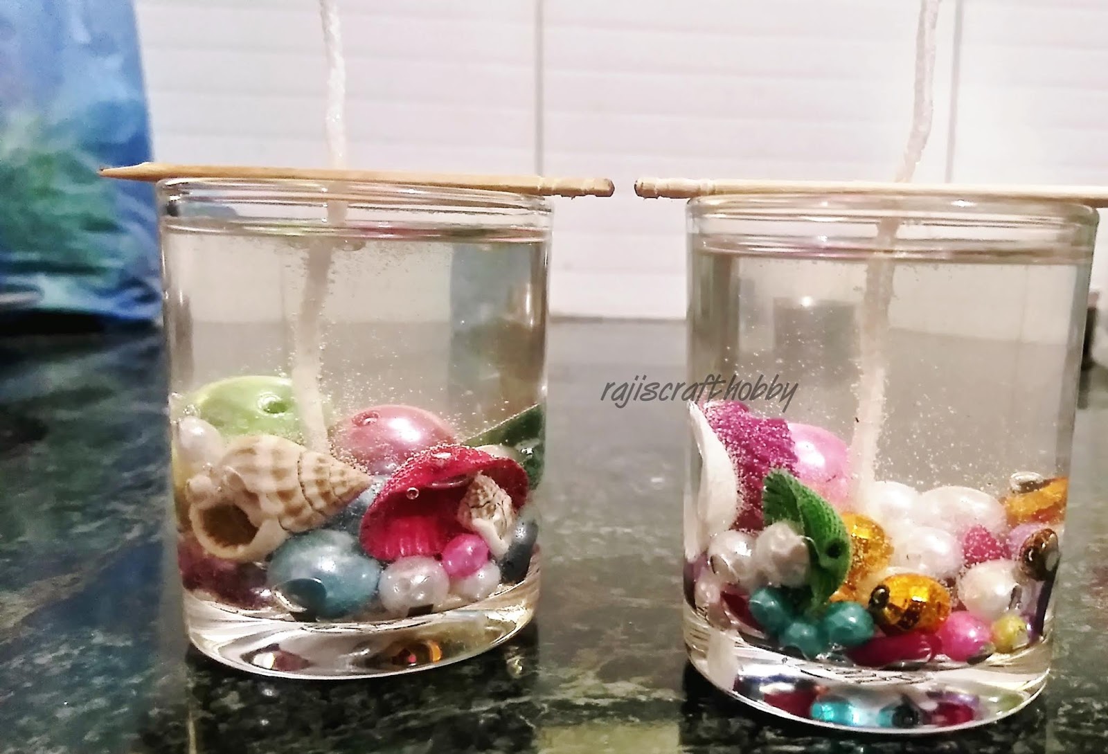 Raji's Craft Hobby Make Your Own Ocean Gel Candles