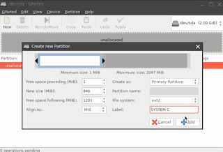 Membuat partisi baru ext2 untuk install Linux di hard disk Membuat partisi baru ext2 untuk install Linux di hard disk