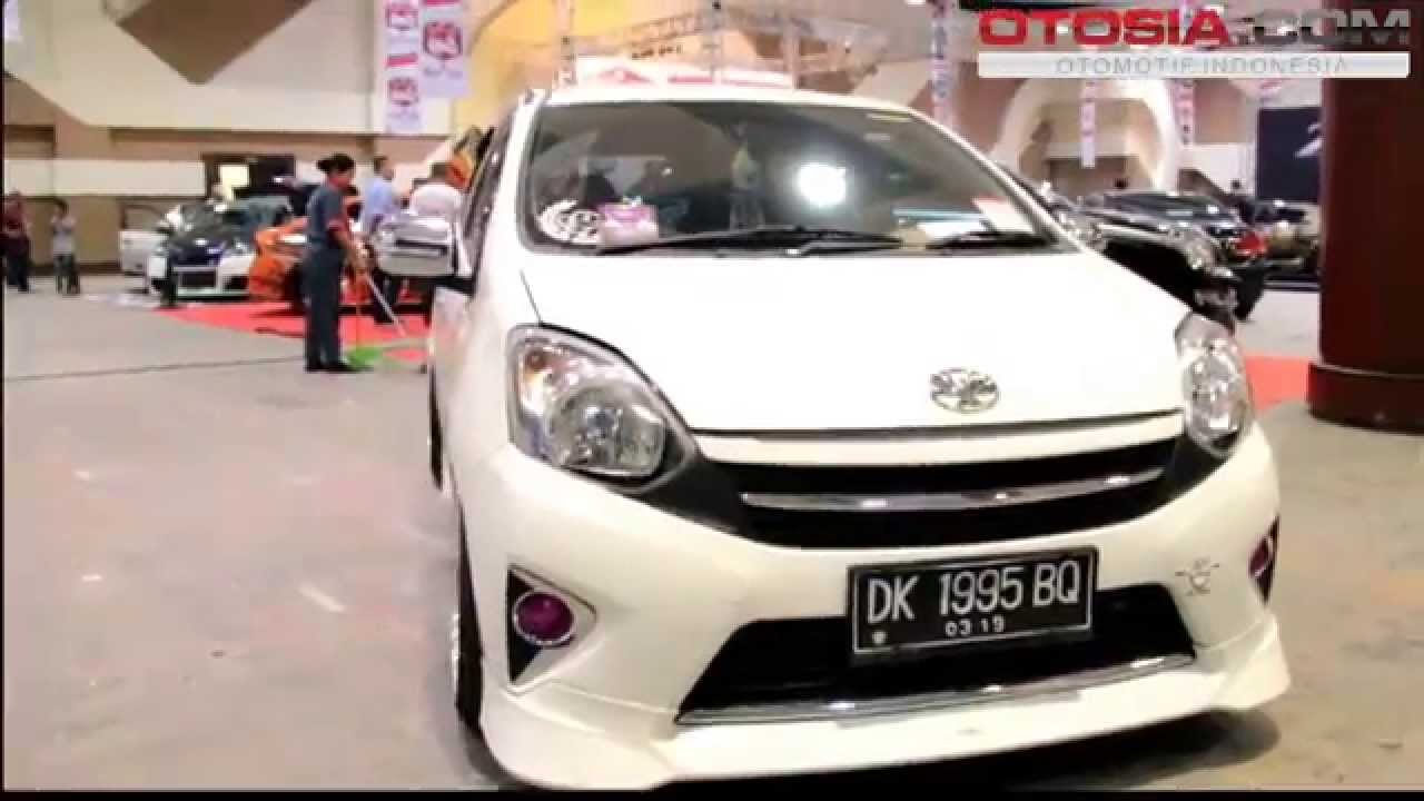 Modifikasi Agya Trd Matic Warna Putih Merah Silver Ceper Terkeren