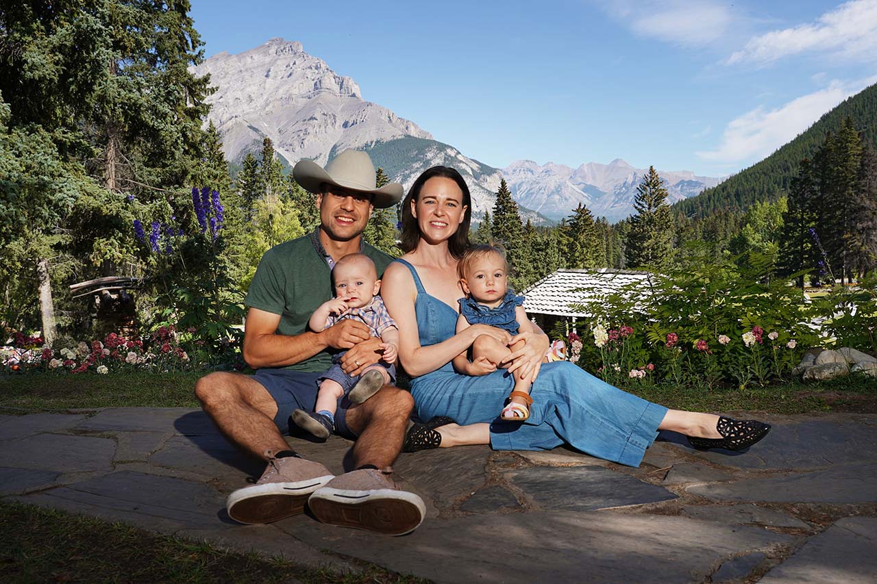 Family portrait in Banff