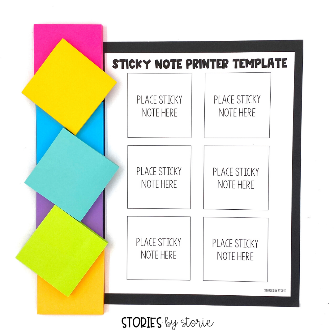 Conversations from the Classroom: Printing on Sticky Notes Within Printing On Sticky Notes Template