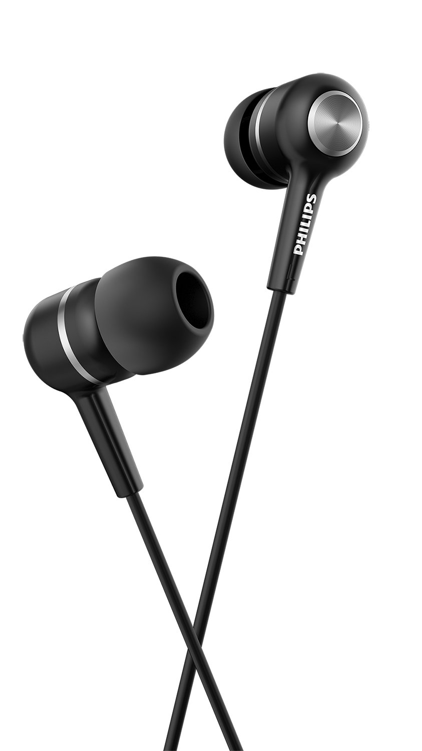 Philips SHE1505BK/94 Upbeat Earphones with Mic (Black)