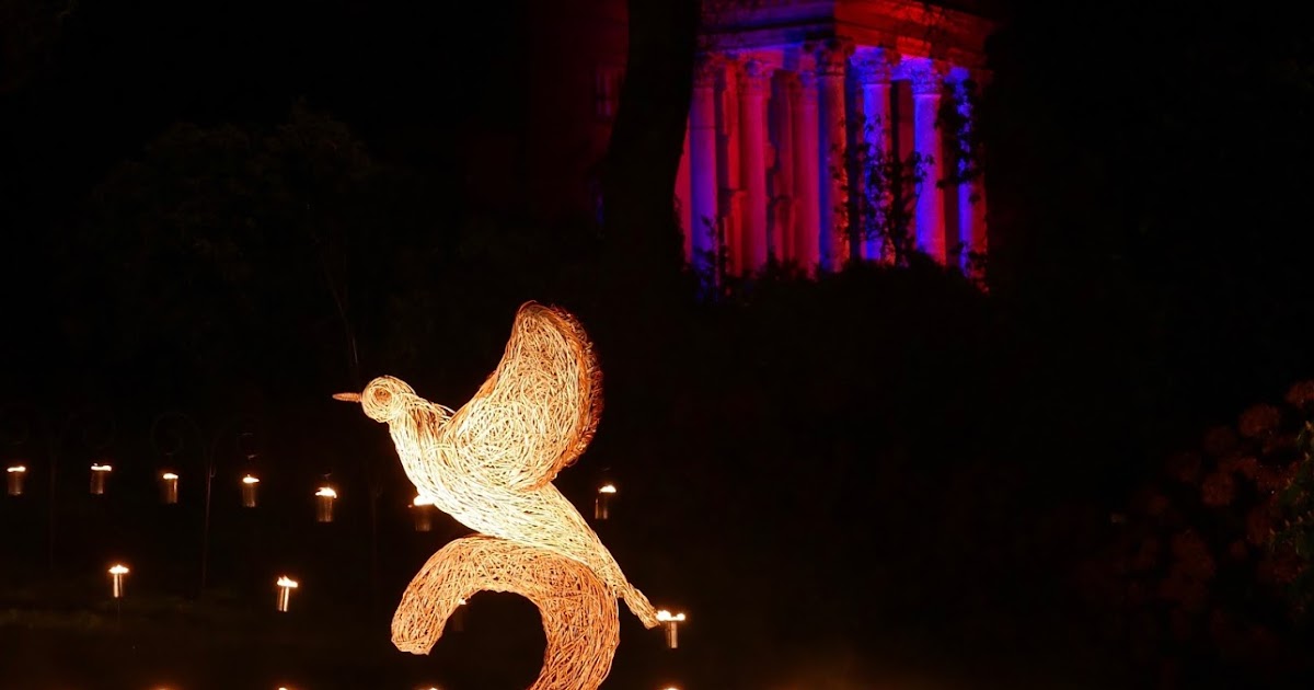 Christmas lights at Stourhead