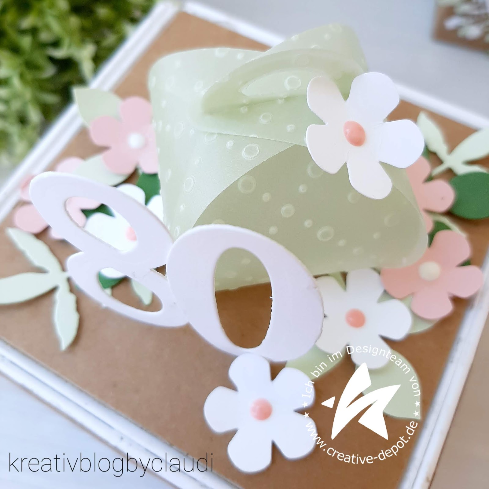 Kreativ Blog By Claudi Themenwoche Blumiger Gruss Zum 80 Geburtstag