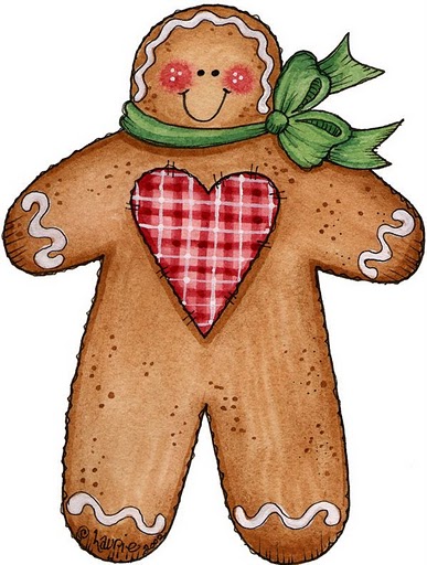 free christmas gingerbread man clipart - photo #29