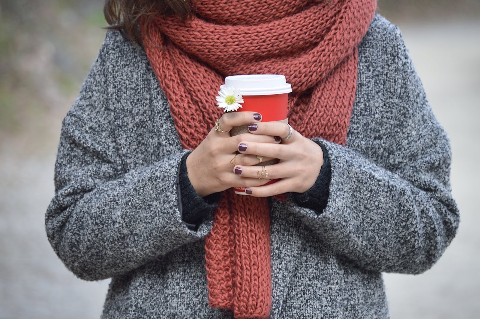 Wearing a Sweater, Accessories with a Scarf: