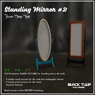 [Black Tulip] Textures - Standing Mirror #2a+b
