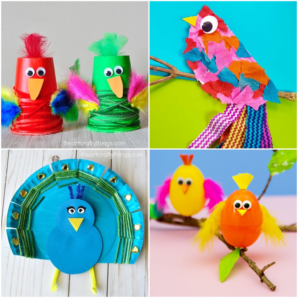 How to make - Pom Pom Bird Craft