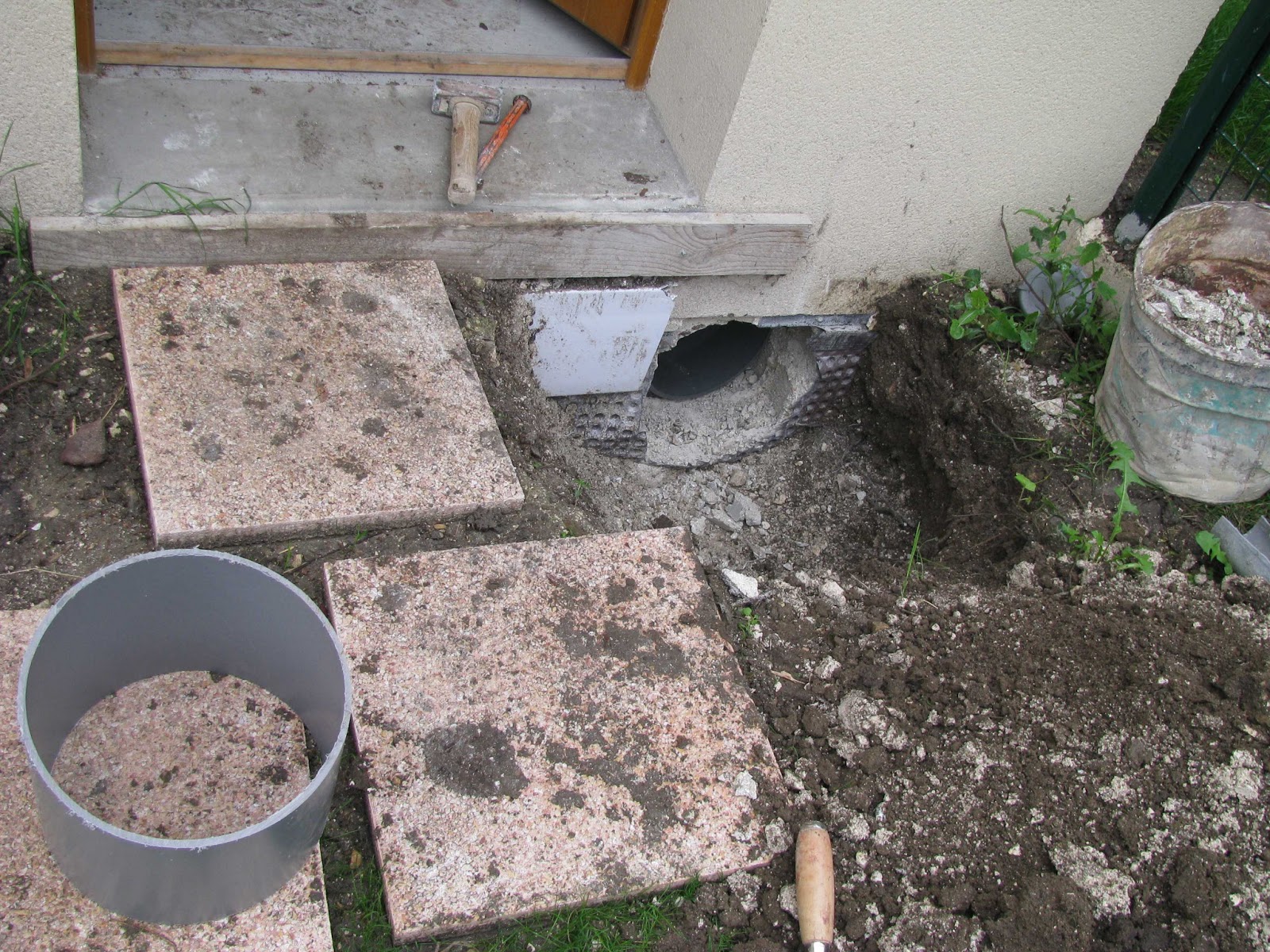 Je fais construire ma maison Courette anglaise 1/2