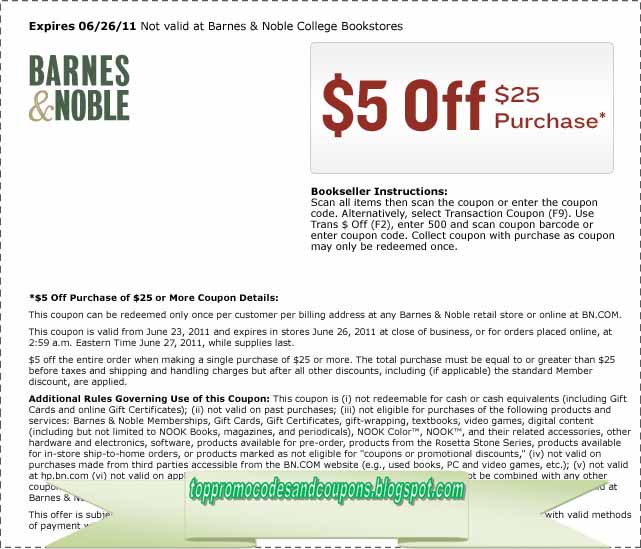 Free Promo Codes And Coupons 2020 Barnes And Noble Coupons
