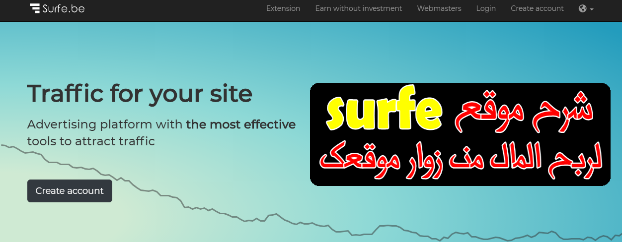 شرح كيفية الربح من موقع surfe.be  وضع اعلانات في موقعك او مدونتك