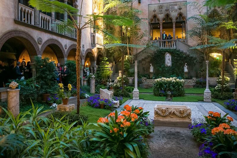 El patio interior del Isabella Stewart Gardner Museum en Boston
