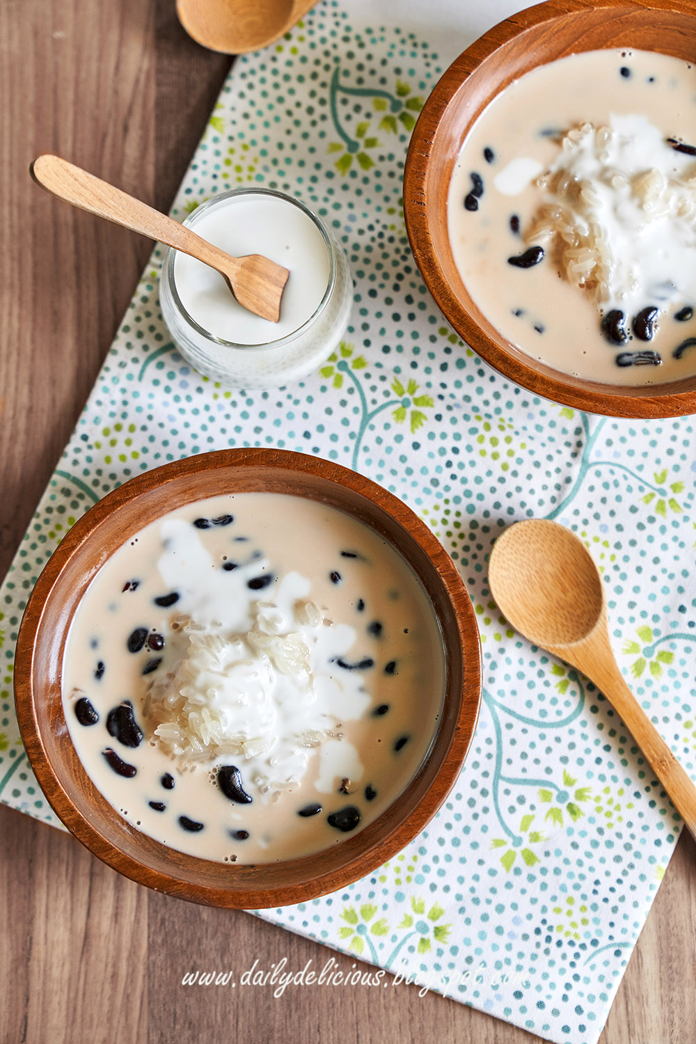 dailydelicious Sticky rice with Black Bean in coconut milk