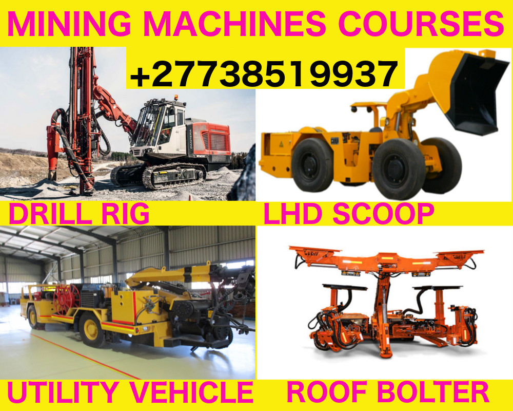 MINING MACHINERY OPERATOR TRAINING(DRILL RIG, LHD SCOOP, ROOF BOLTER