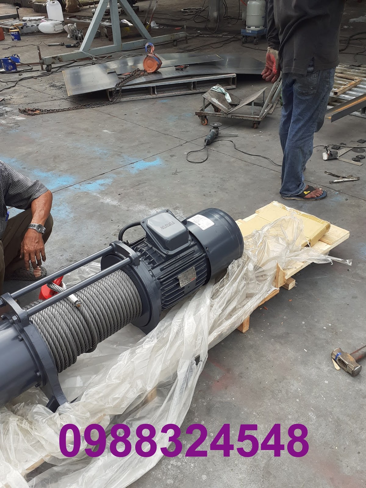 Tời cáp điện 2 tấn Duke DU-2K / DU-2K Duke Electric Wire Rope Winch