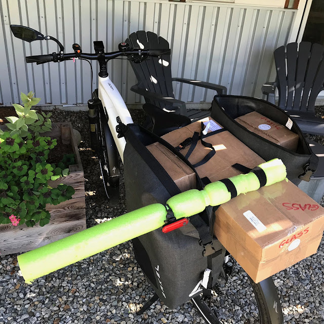 E-bike Turbo Vado delivery to the post office, Coast Chimes
