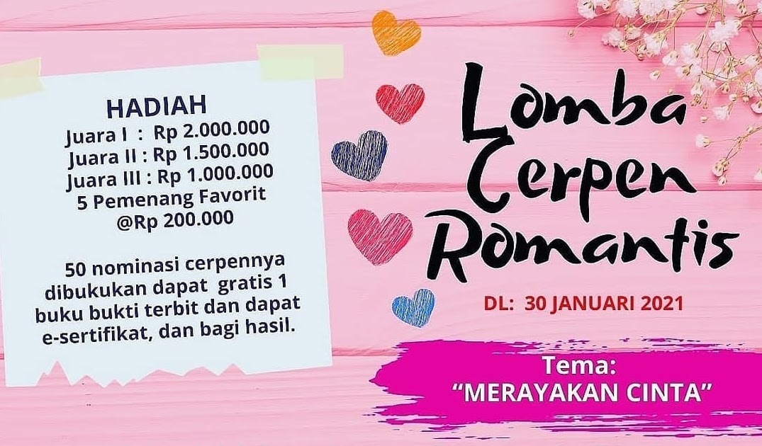 Lomba Cerpen Romantis Deadline 30 Januari 2021 Portal Kompetisi Dan Beasiswa