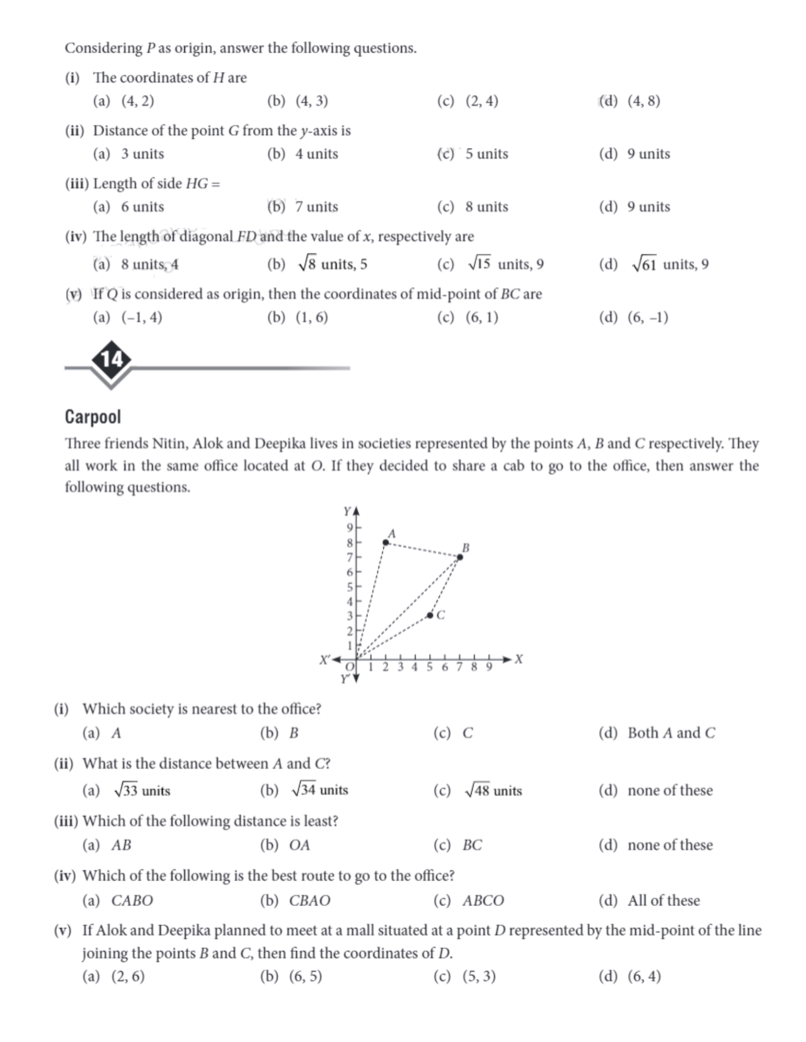 Coordinate Geometry MCQ s And Case Study coordinate-geometry-mcq-s-and-case-study