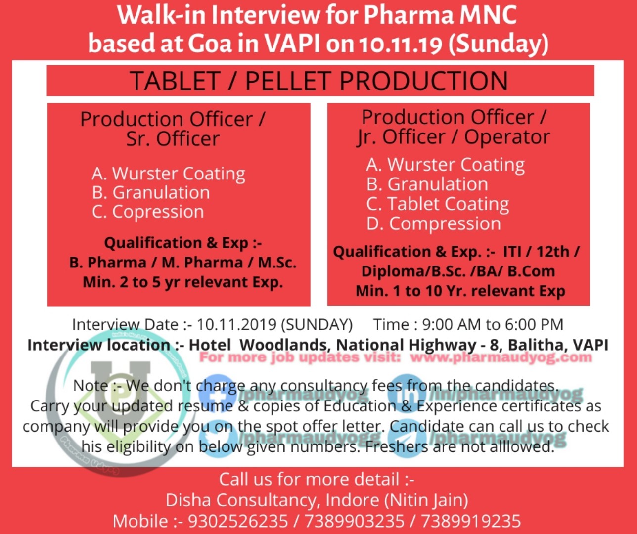 Disha Consultancy Walk in At Vapi For MNC Based At Goa On 10 Nov 2019 Disha Consultancy Walk in At Vapi For MNC Based At Goa On 10 Nov 2019