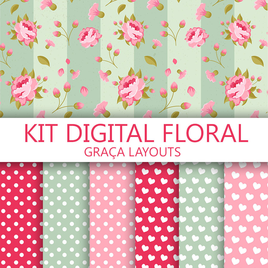 KIT DIGITAL FLORAL GRÁTIS