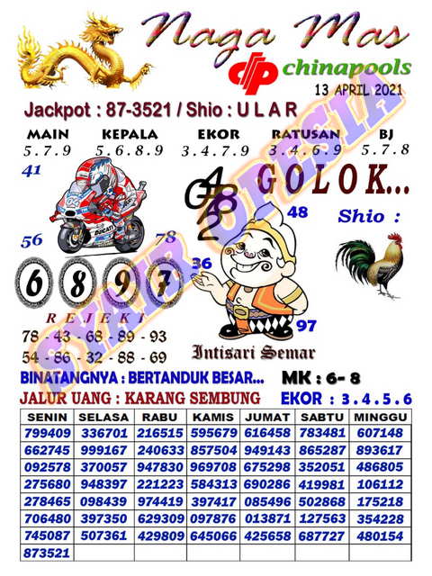 Syair Sdy Opesia 01 Mei 2021