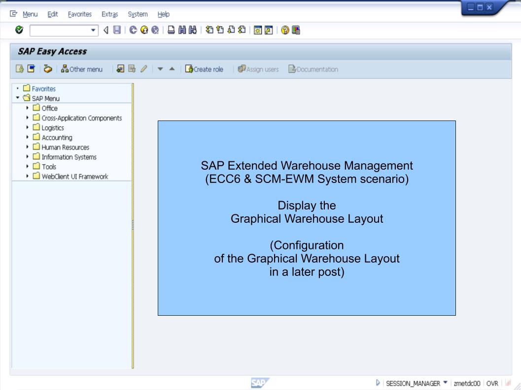 青蛙SAP分享 Froggy's SAP sharing SAP SCMEWM Display Graphical Warehouse