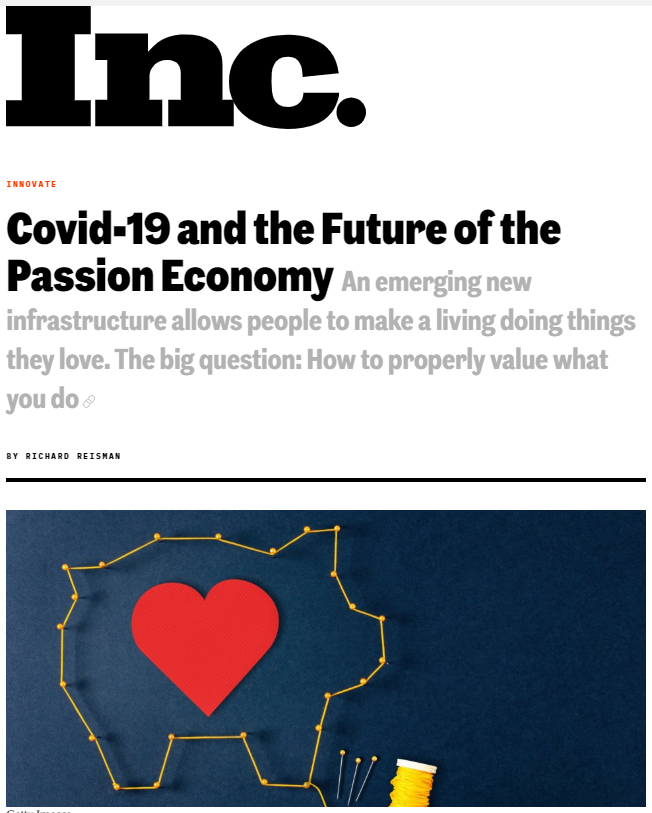 The FairPay Zone Inc Magazine Covid19 and the Future of the Passion