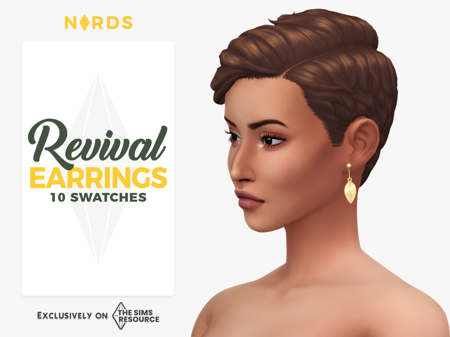 Revival Earrings Sims 4 CC Accessories