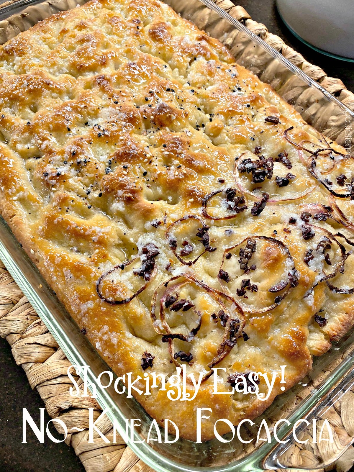 EASY No-Knead Focaccia Bread