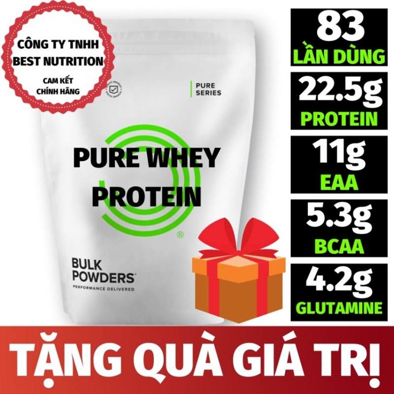 BỘT TĂNG CƠ PURE WHEY PROTEIN (2.5KG – 83 LẦN DÙNG) CHUYÊN DỤNG CHO GYM