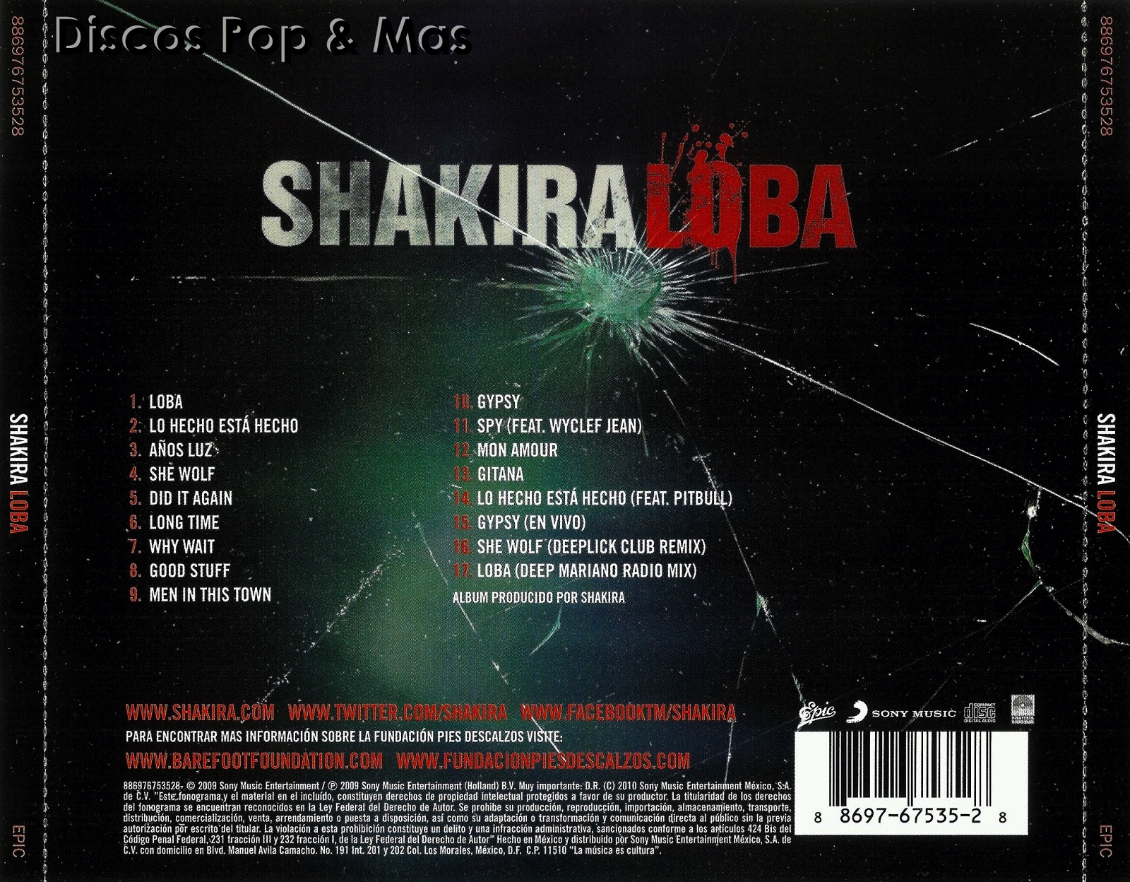 Discos Pop Mas Shakira Loba Expanded Version