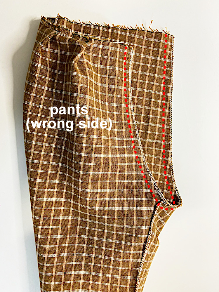 Sewing tutorial-12. R63 Wrap pants