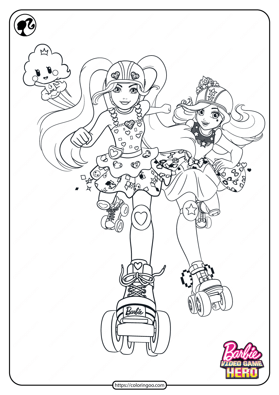 Barbie Coloring Pages Games Coloring Pages