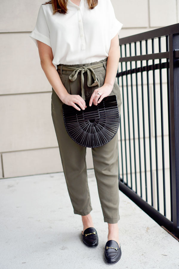 my everyday style: 3 ways to style paper bag pants for spring/summer!