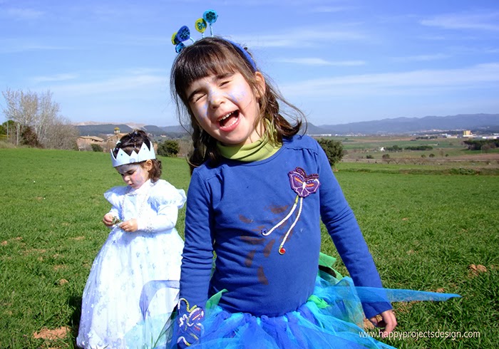 carnaval: disfraz de pavo real y de princesa